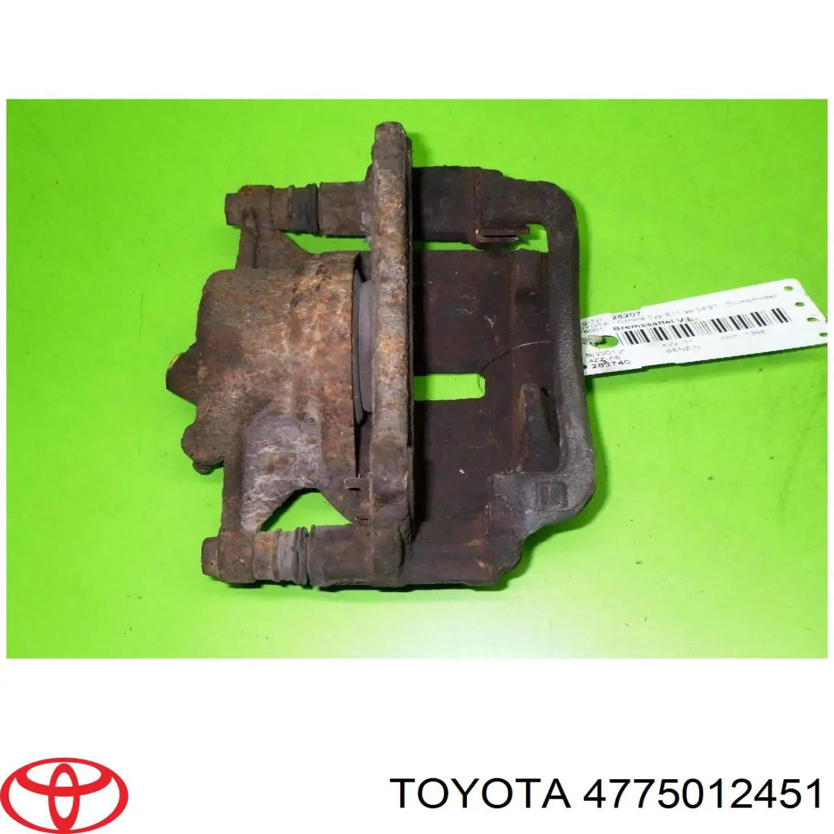 4775012451 Toyota pinza de freno delantera izquierda