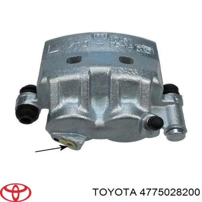 477502820084 Toyota pinza de freno delantera izquierda