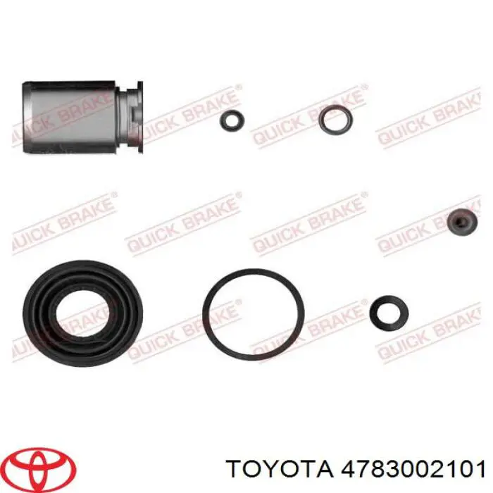 4783002101 Toyota pinza de freno trasero derecho