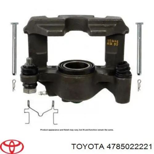 4785022221 Toyota pinza de freno trasera izquierda