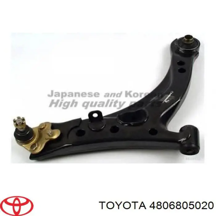 4806805020 Toyota barra oscilante, suspensión de ruedas delantera, inferior derecha