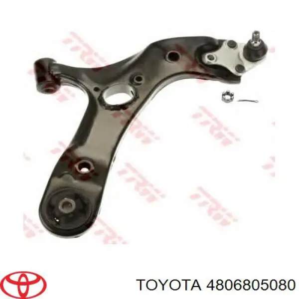 4806805080 Toyota barra oscilante, suspensión de ruedas delantera, inferior derecha