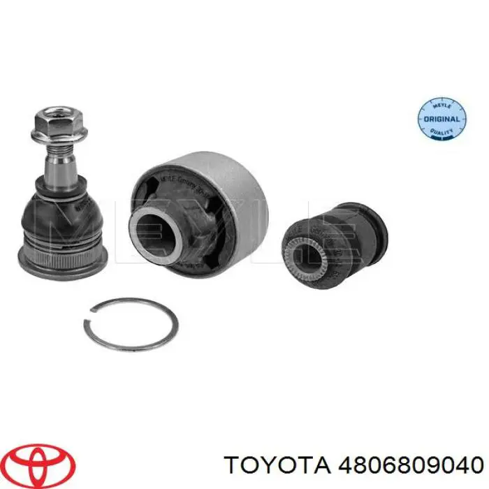 4806809040 Toyota barra oscilante, suspensión de ruedas delantera, inferior derecha