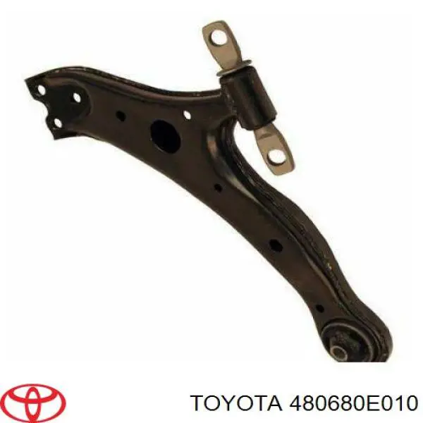 480680E010 Toyota barra oscilante, suspensión de ruedas delantera, inferior derecha