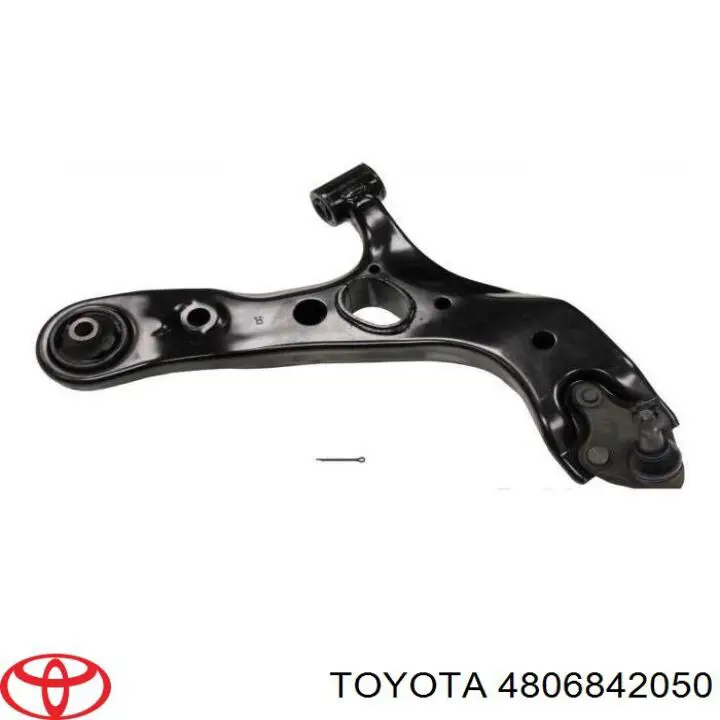 4806842050 Toyota barra oscilante, suspensión de ruedas delantera, inferior derecha