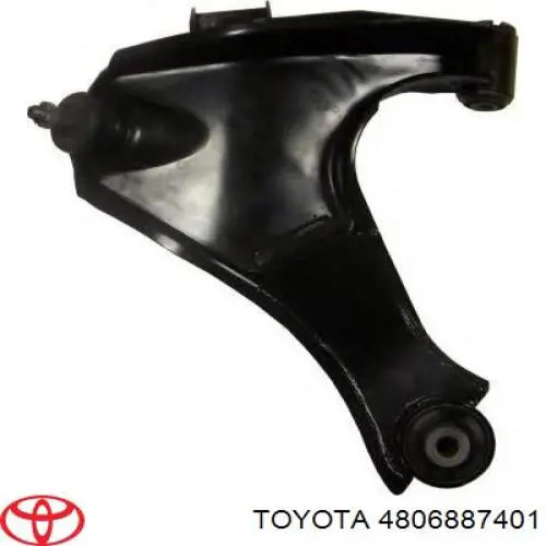 4806887401 Toyota barra oscilante, suspensión de ruedas delantera, inferior derecha