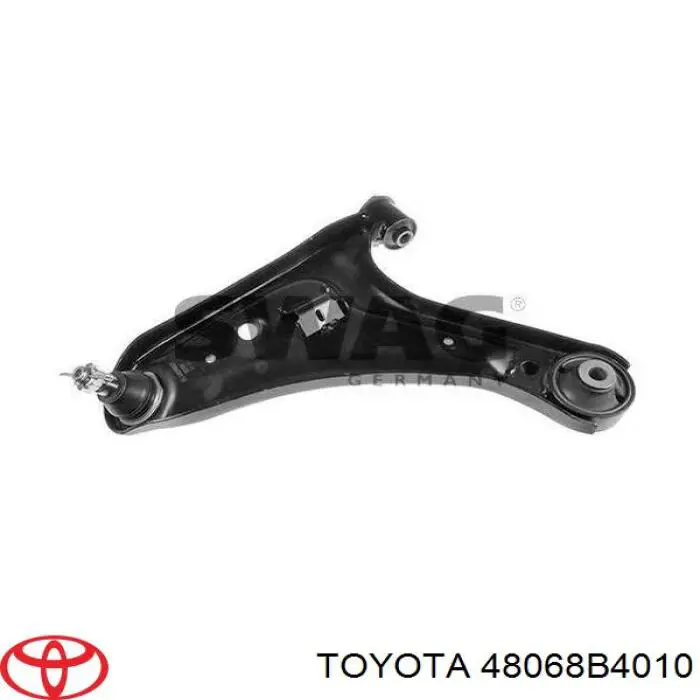 48068B4010 Toyota barra oscilante, suspensión de ruedas delantera, inferior derecha