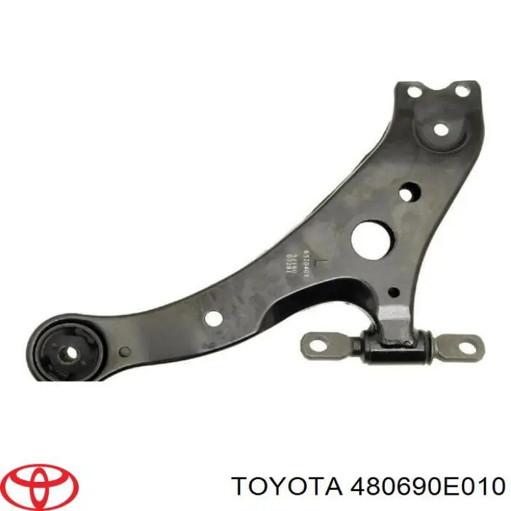 480690E010 Toyota barra oscilante, suspensión de ruedas delantera, inferior izquierda