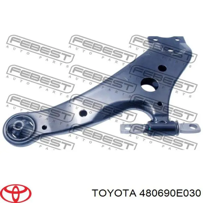 480690E030 Toyota barra oscilante, suspensión de ruedas delantera, inferior izquierda