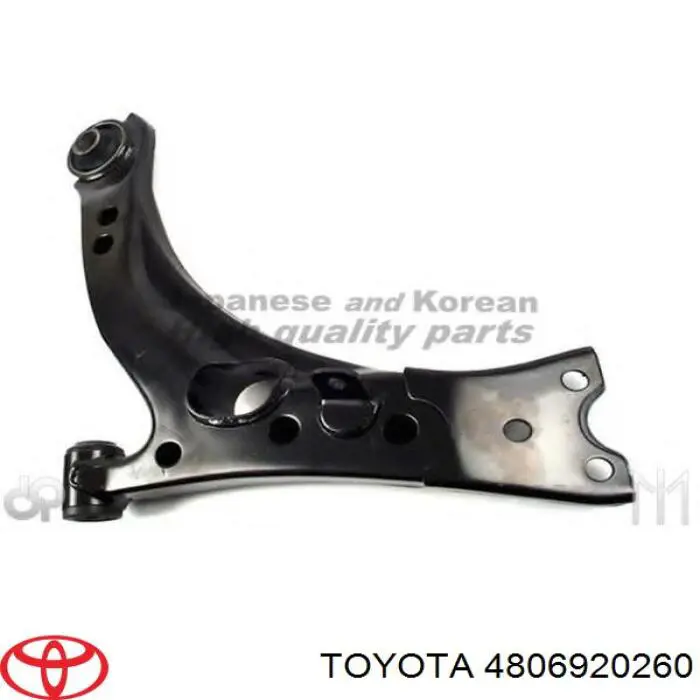 4806920260 Toyota barra oscilante, suspensión de ruedas delantera, inferior izquierda