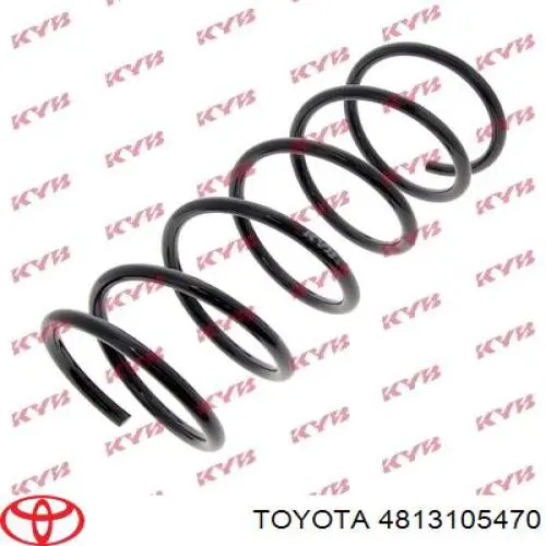 4813105470 Toyota muelle de suspensión eje delantero