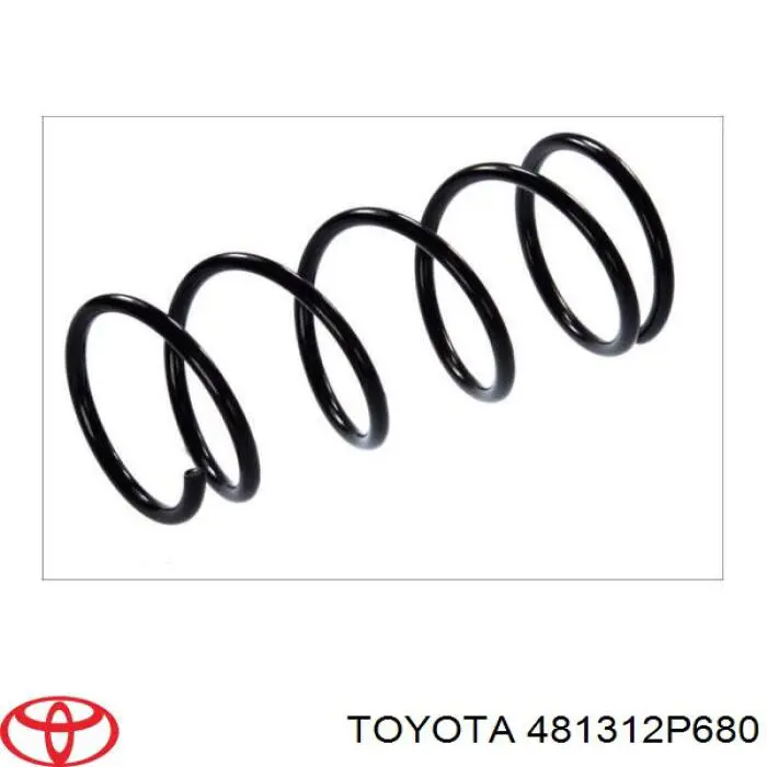 481312P680 Toyota muelle de suspensión eje delantero