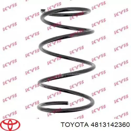 4813142360 Toyota muelle de suspensión eje delantero