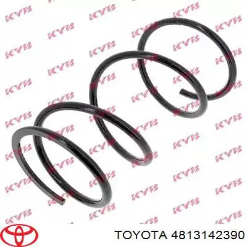 4813142390 Toyota muelle de suspensión eje delantero