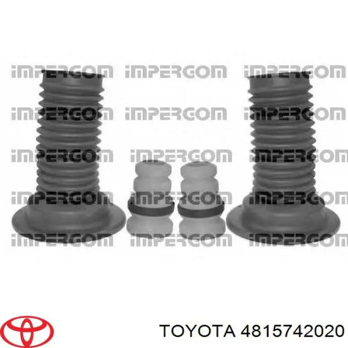 4815742020 Toyota caperuza protectora/fuelle, amortiguador delantero