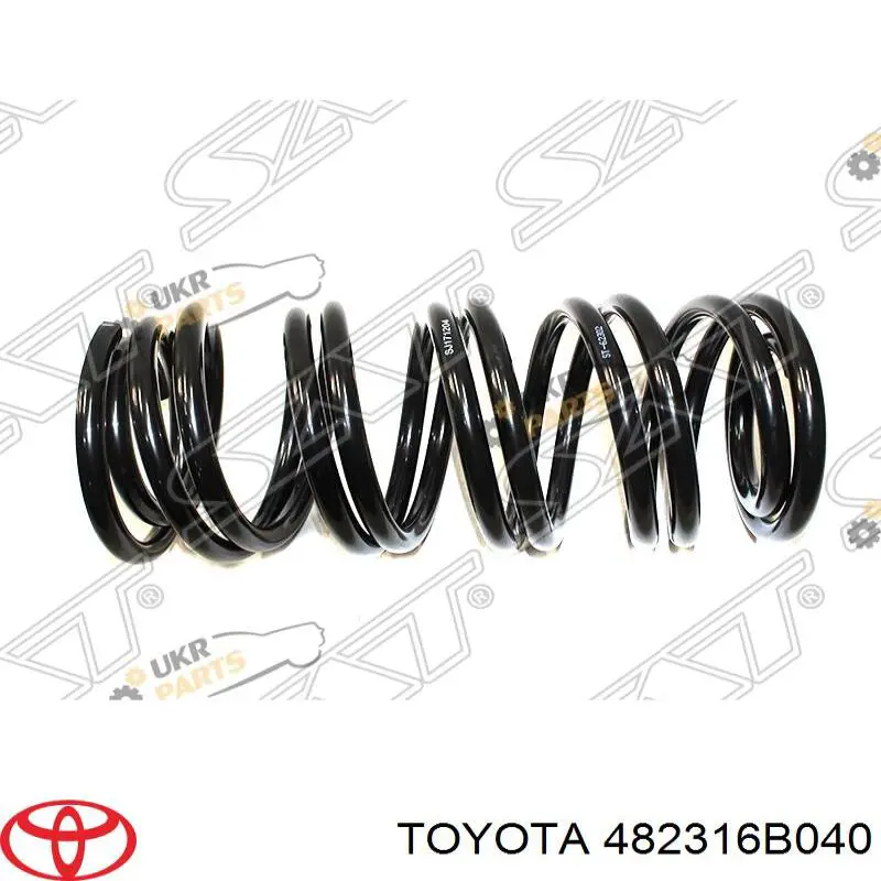 482316B040 Toyota muelle de suspensión eje trasero