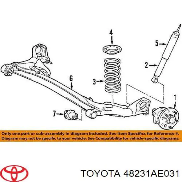  Muelle de suspensión eje trasero para Toyota Sienna L2