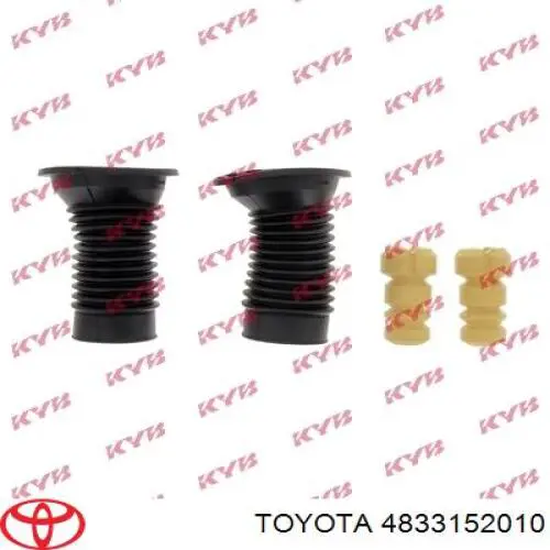  Almohadilla de tope, suspensión delantera para Toyota Yaris P10