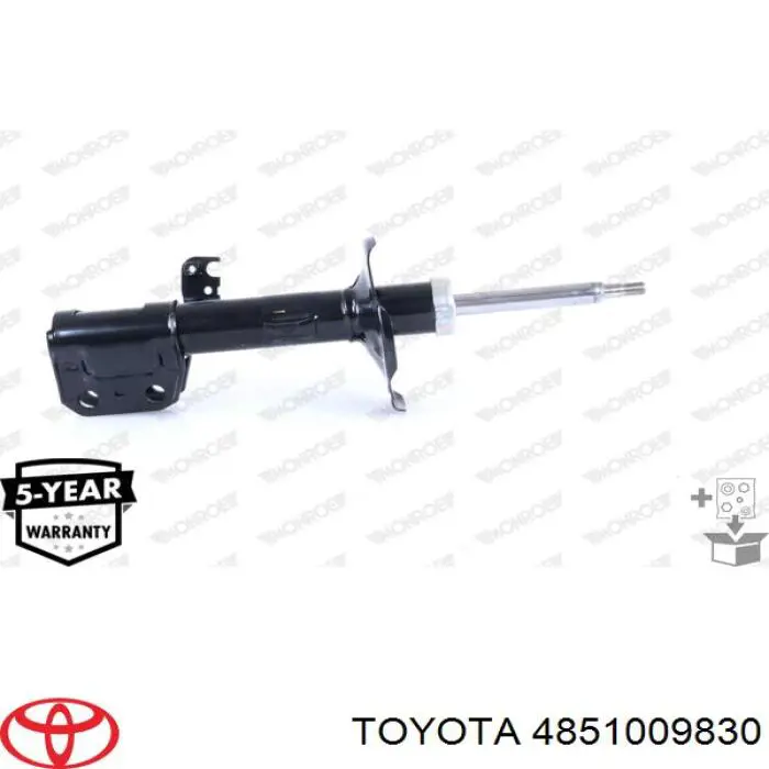 4851009830 Toyota amortiguador delantero derecho