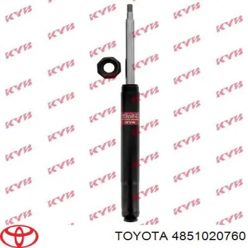 4851020760 Toyota amortiguador delantero derecho