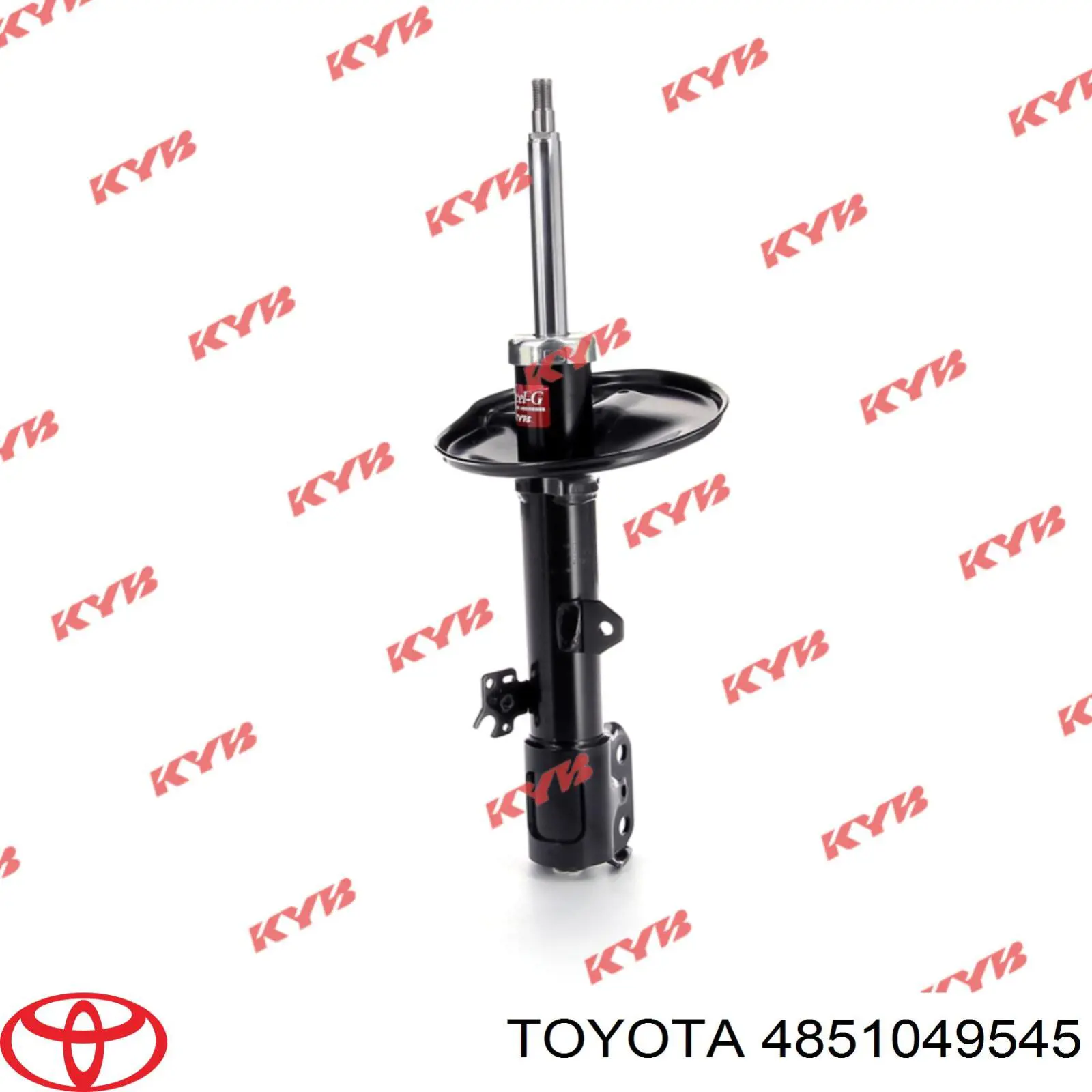 4851049545 Toyota amortiguador delantero izquierdo