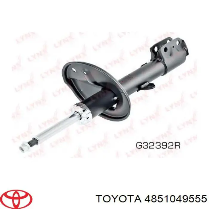 4851049555 Toyota amortiguador delantero derecho