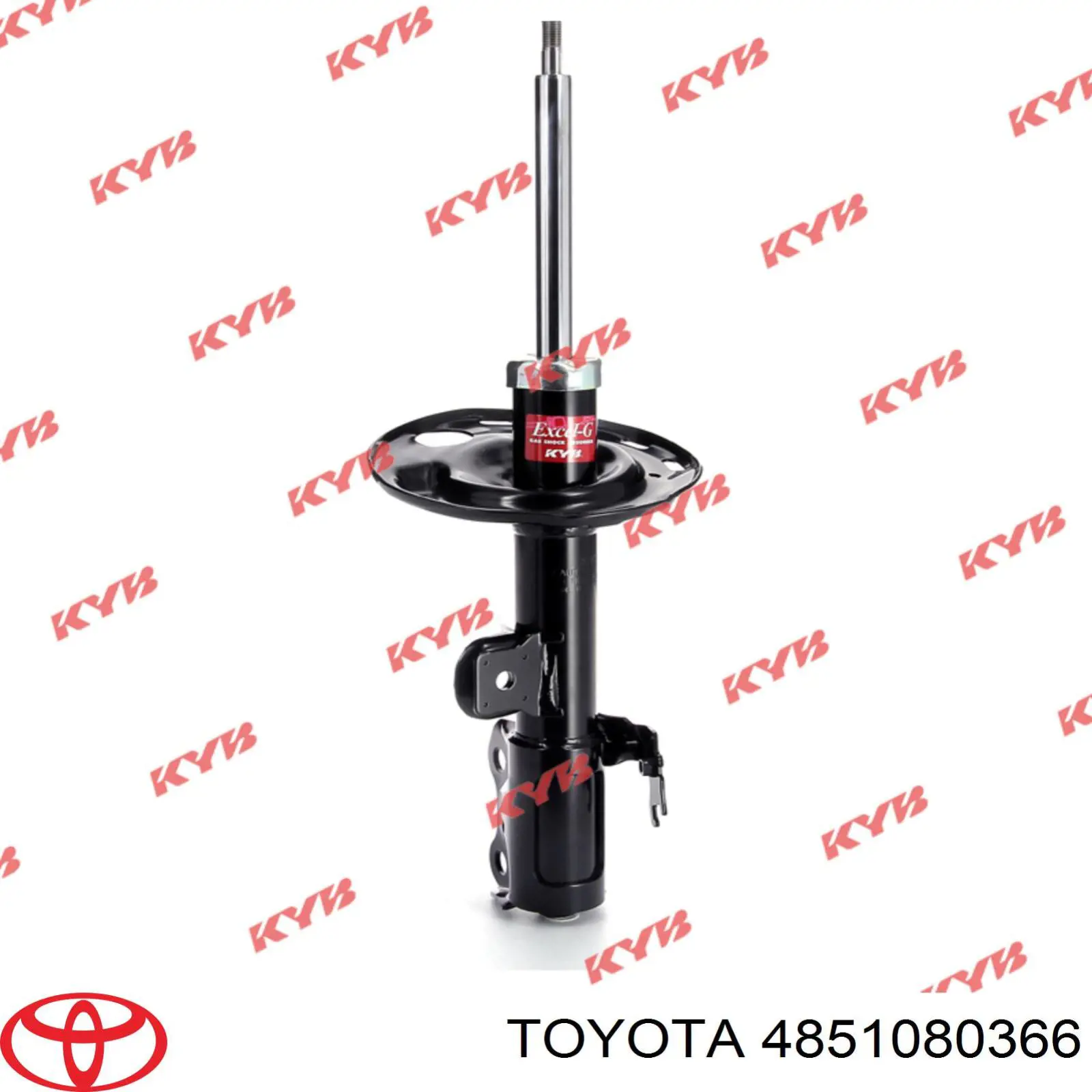 4851080366 Toyota amortiguador delantero derecho