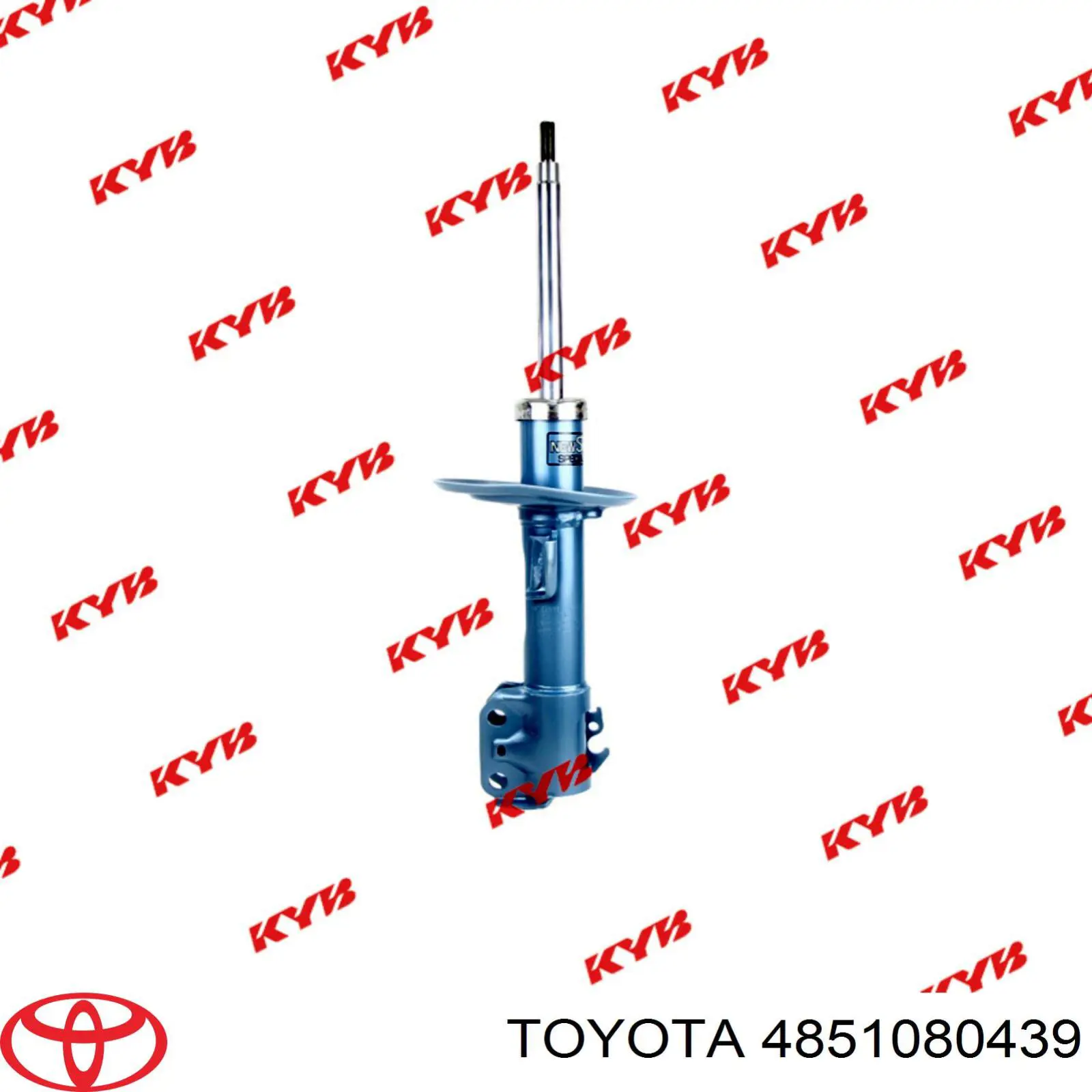 4851080439 Toyota amortiguador delantero derecho