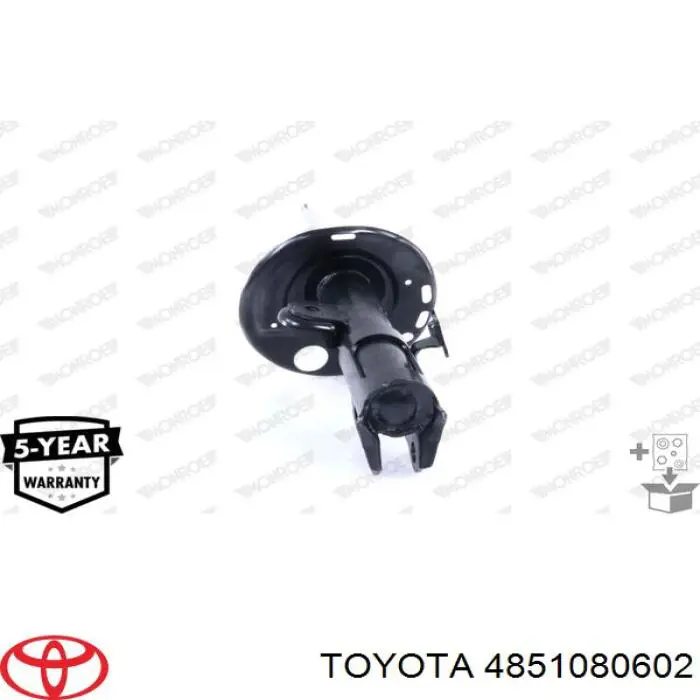 4851080602 Toyota amortiguador delantero derecho