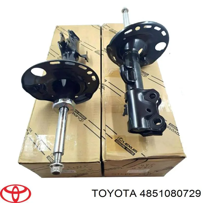 4851080729 Toyota amortiguador delantero derecho