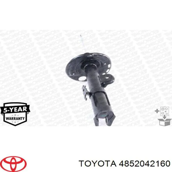 4852042160 Toyota amortiguador delantero izquierdo