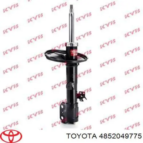 4852049775 Toyota amortiguador delantero izquierdo