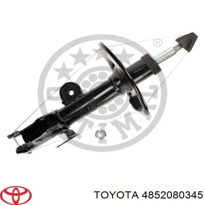 4852080345 Toyota amortiguador delantero izquierdo