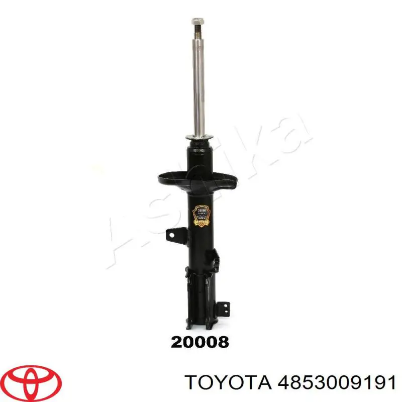 4853009191 Toyota amortiguador trasero derecho