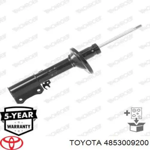 4853009200 Toyota amortiguador trasero derecho