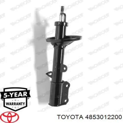 4853012200 Toyota amortiguador trasero derecho