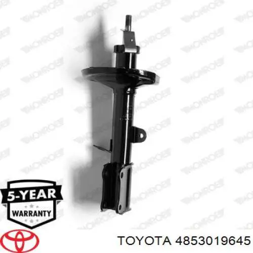 4853019645 Toyota amortiguador trasero derecho