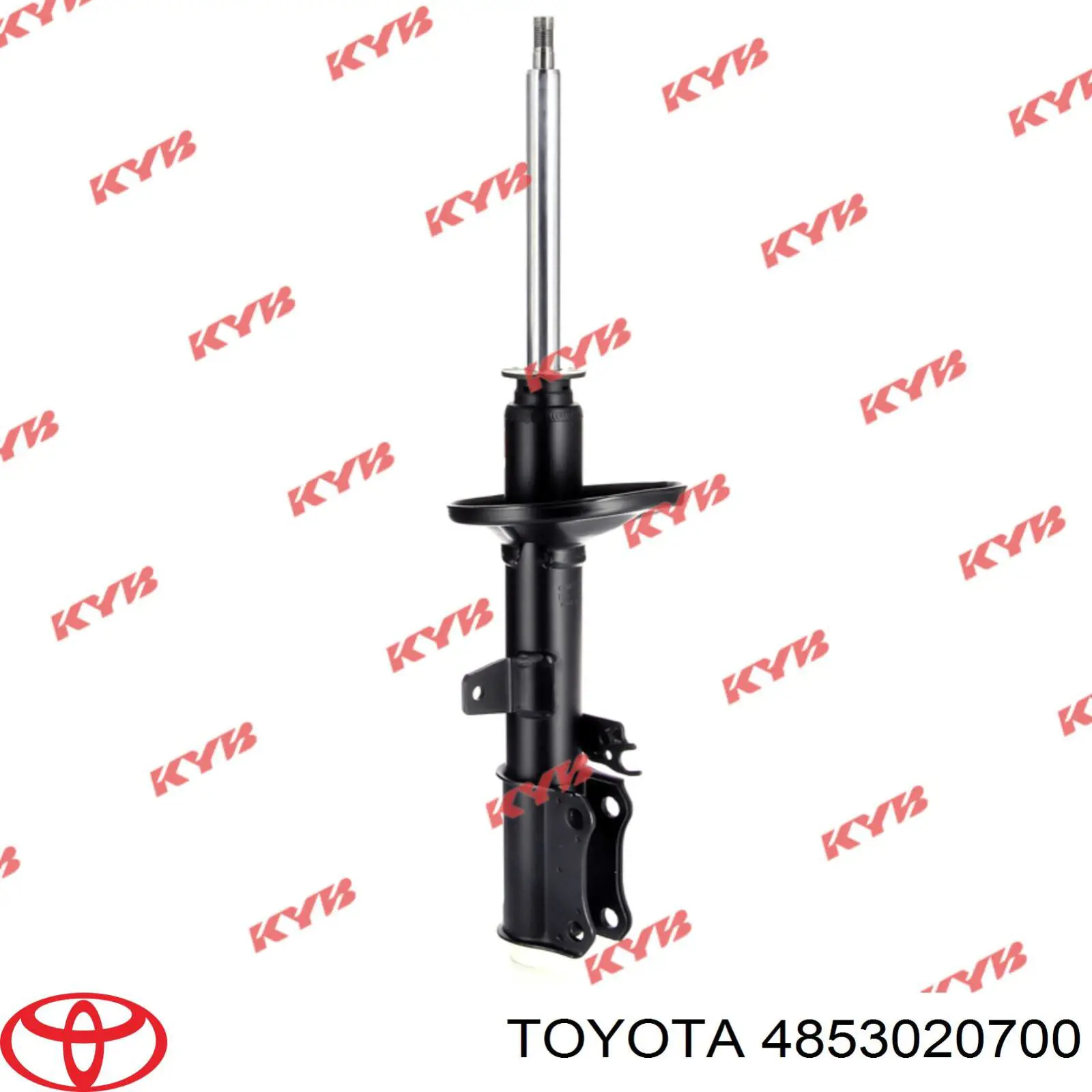 4853020700 Toyota amortiguador trasero derecho