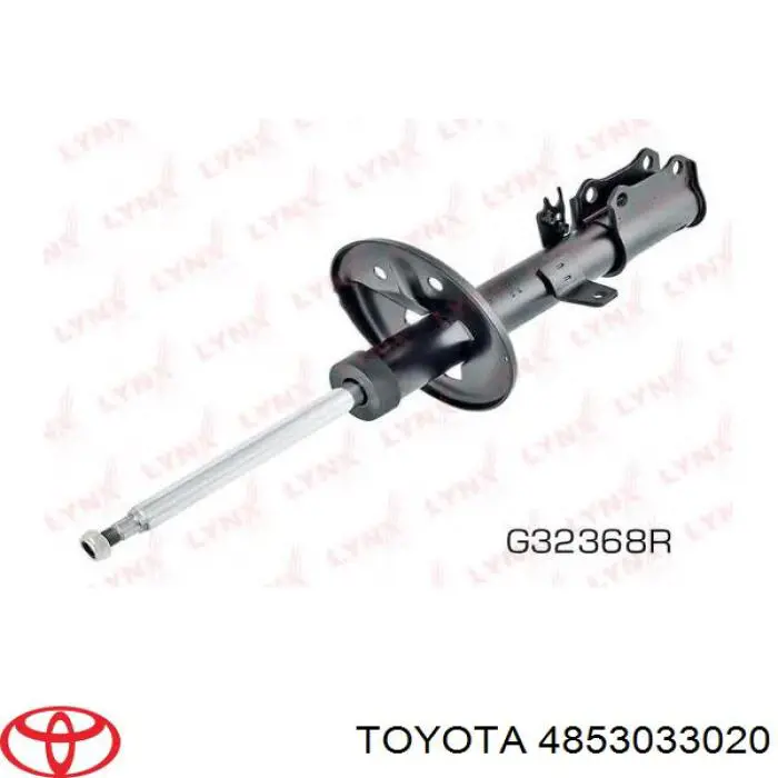 4853033020 Toyota amortiguador trasero derecho