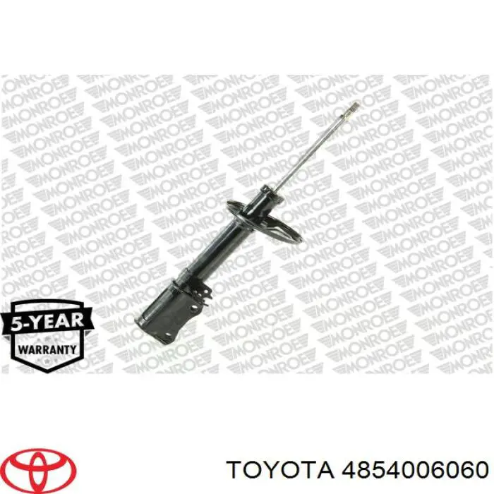 4854006060 Toyota amortiguador trasero izquierdo