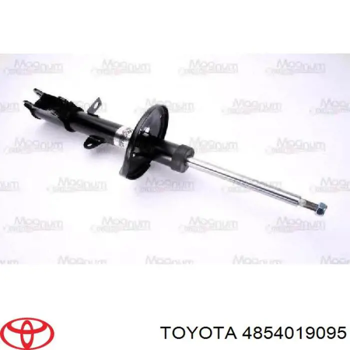 4854019095 Toyota amortiguador trasero izquierdo