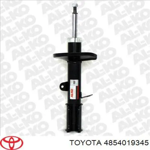 4854019345 Toyota amortiguador trasero izquierdo