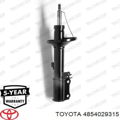 4854029315 Toyota amortiguador trasero izquierdo