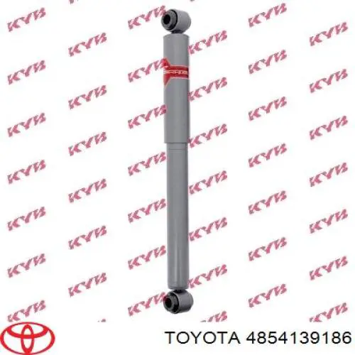 4854139186 Toyota amortiguador trasero izquierdo