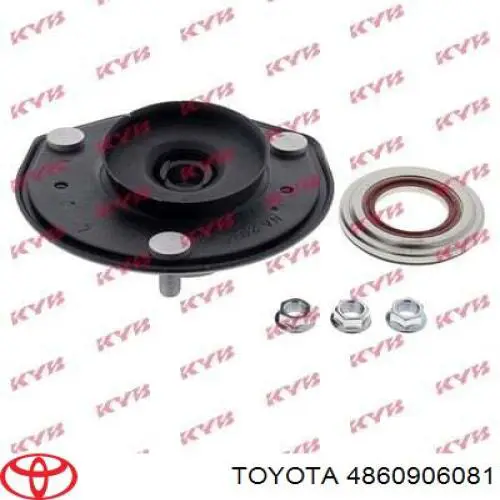 4860906081 Toyota soporte amortiguador delantero izquierdo