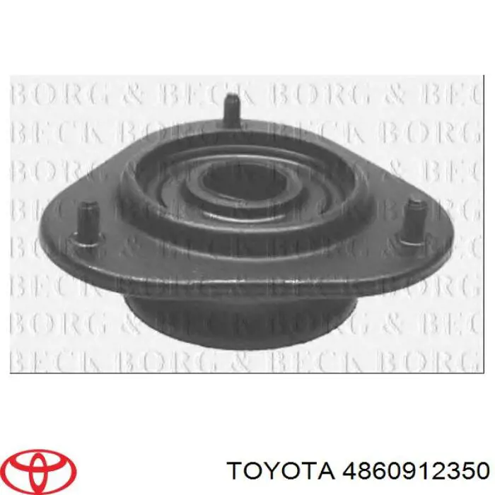 4860912350 Toyota soporte amortiguador trasero