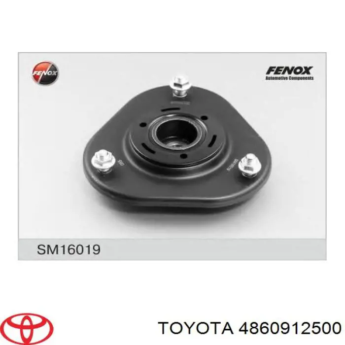 4860912500 Toyota soporte amortiguador delantero