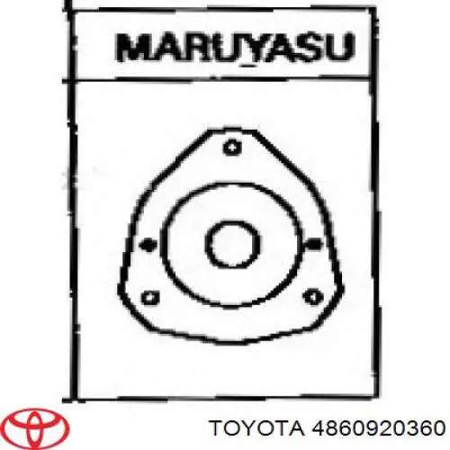 4860920360 Toyota soporte amortiguador delantero