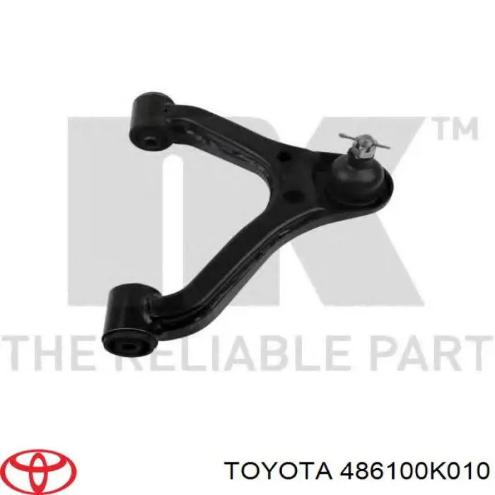 486100K010 Toyota barra oscilante, suspensión de ruedas delantera, superior derecha