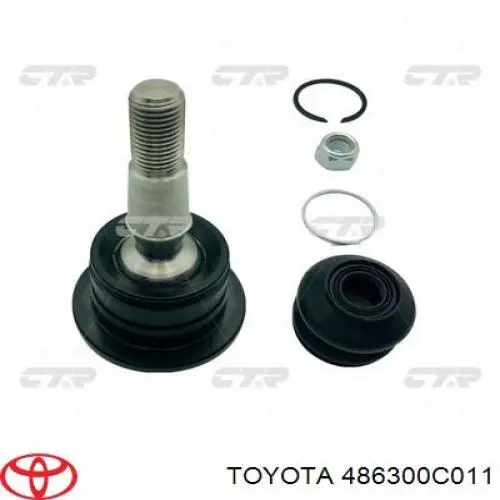 486300C011 Toyota barra oscilante, suspensión de ruedas delantera, superior izquierda